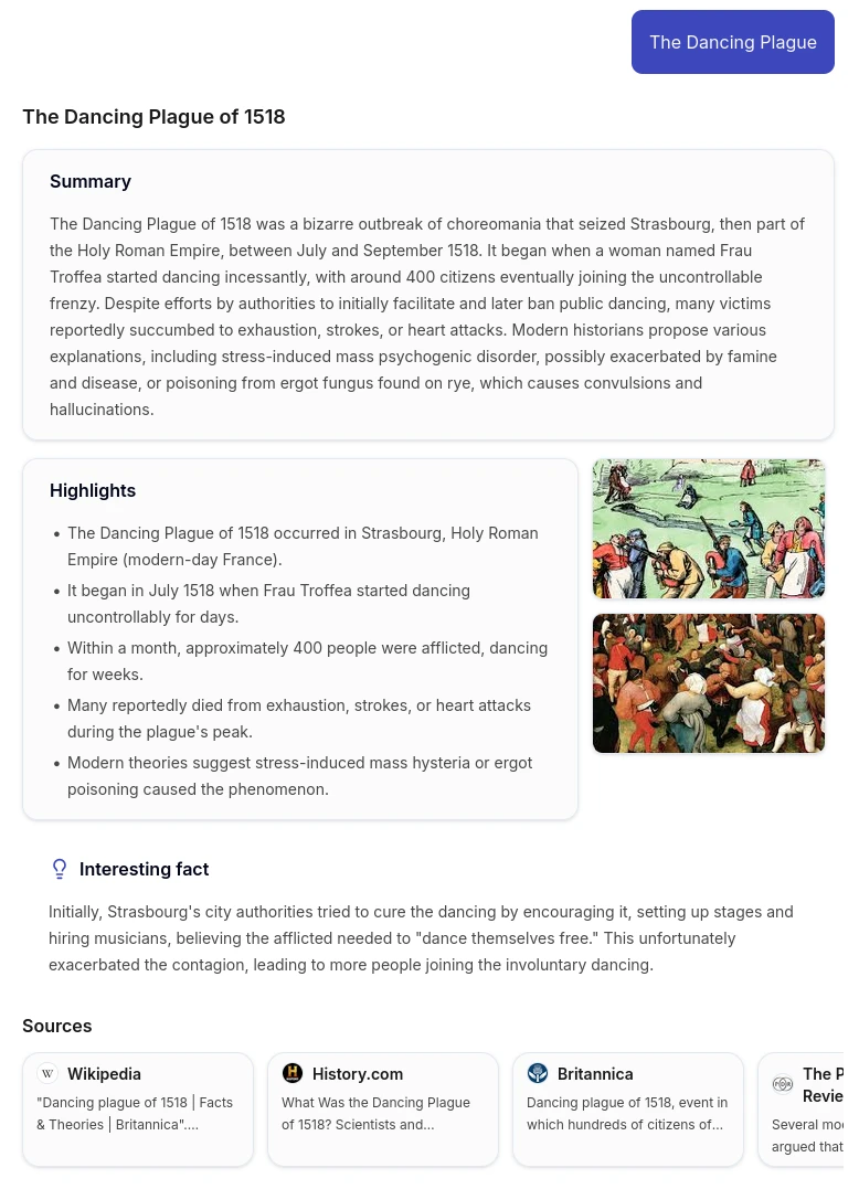 Quick research feature